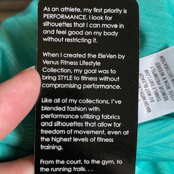 Eleven by Venus Blue-Green Perfect Set Racerback Bra with Removable Padding Sz M - Picture 13 of 14